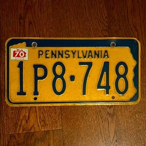Vintage Pennsylvania License Plate